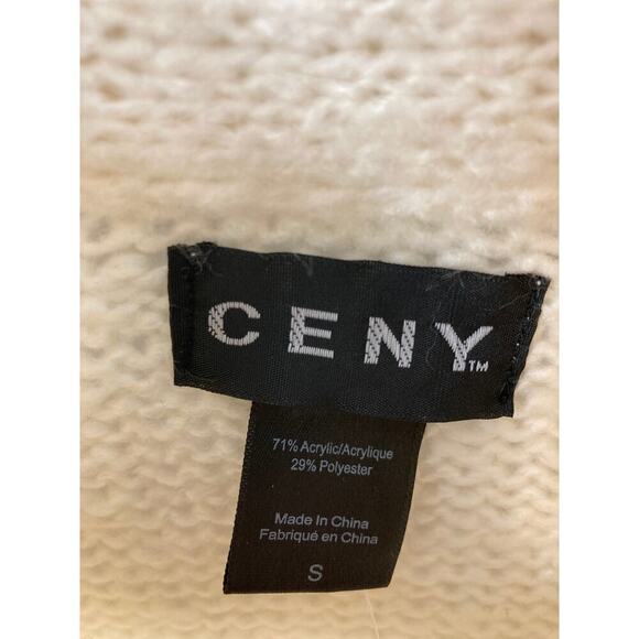 NWT CENY Cable Mock Neck Raglan Pullover Sweater S - Picture 3 of 4